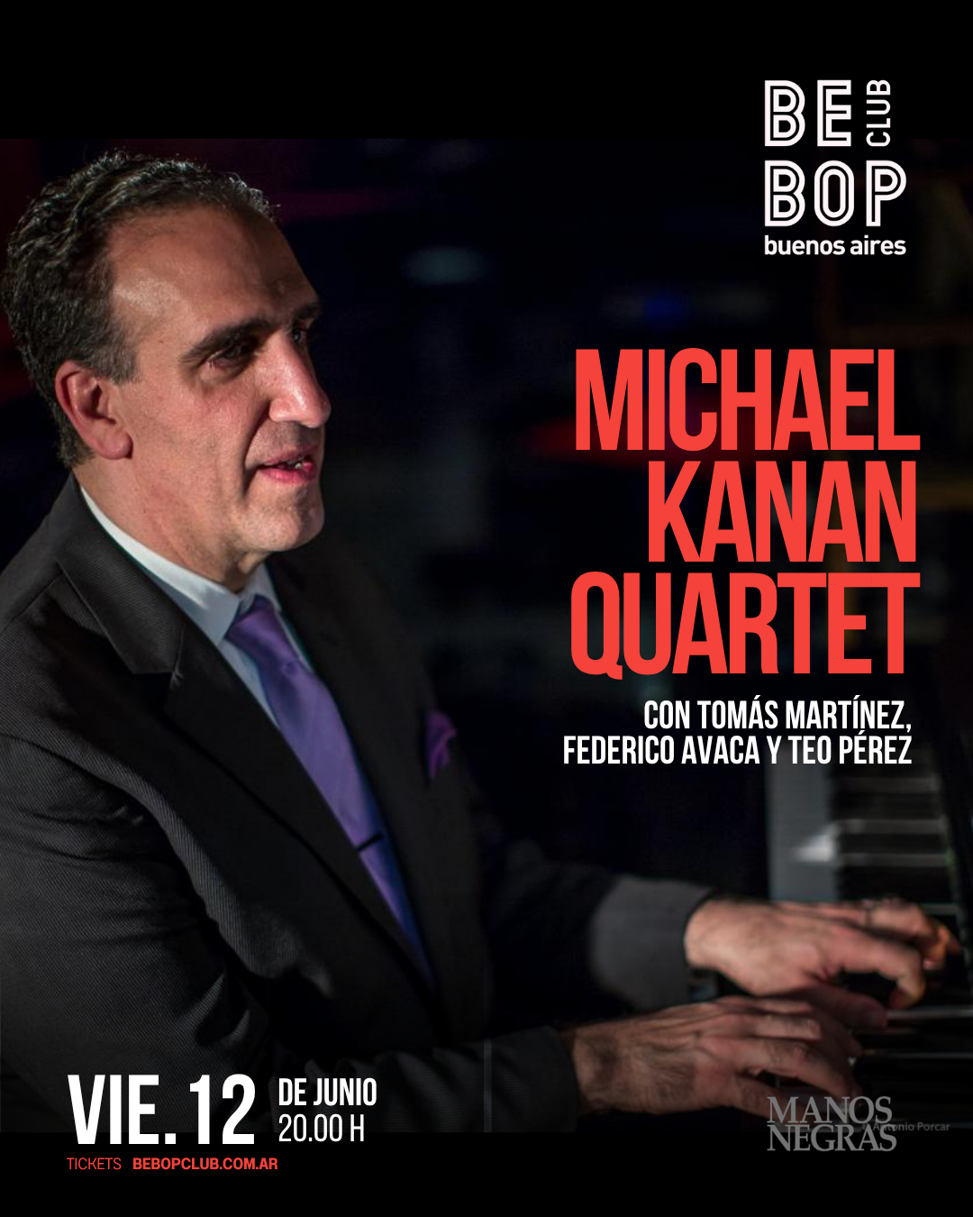 Michael Kanan Quartet | Jazz de Nueva York en Buenos Aires | 12/06/2026