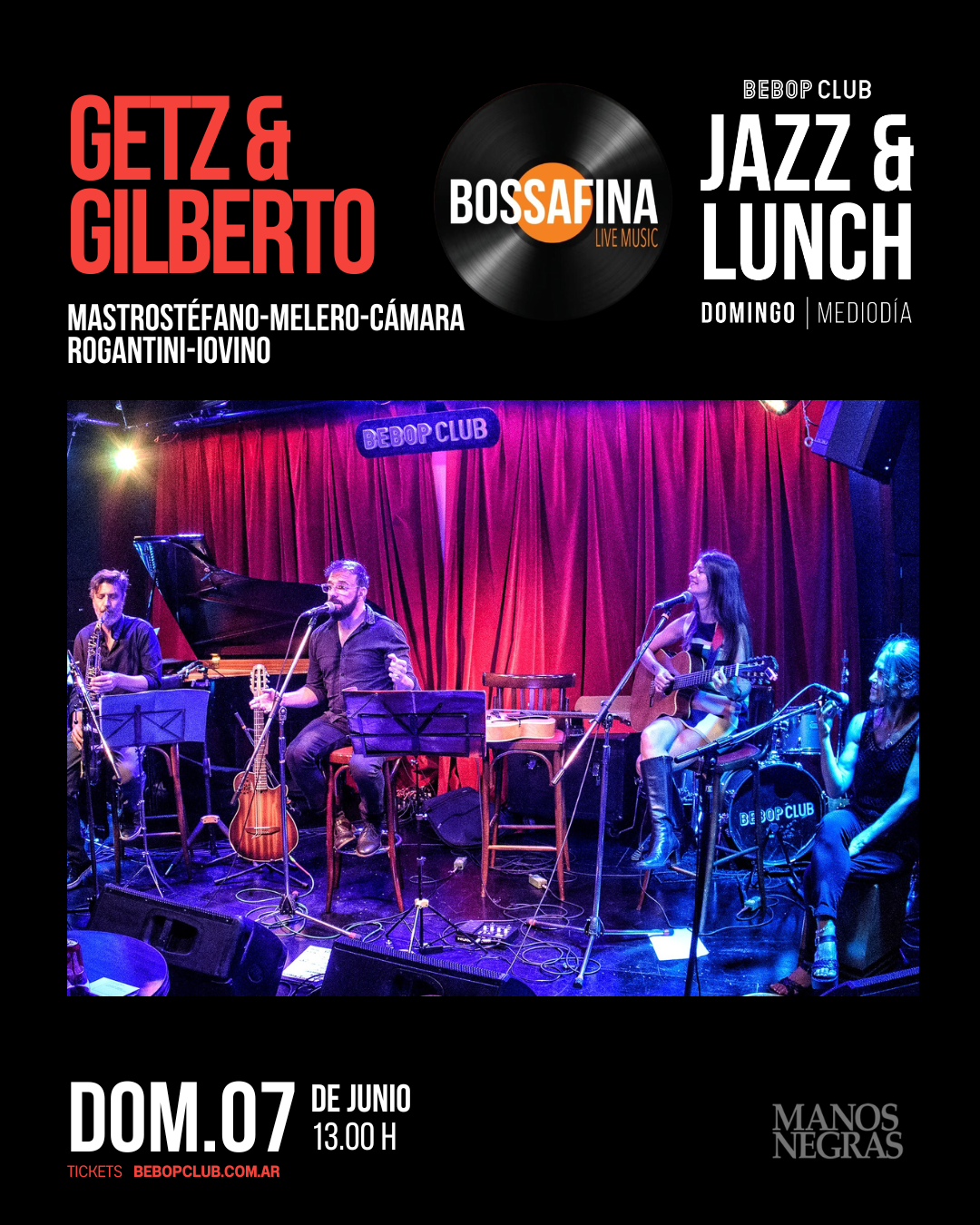 Getz & Gilberto | Cámara-Mastrostéfano-Melero-Rogantini-Iovino |  07/06/2026