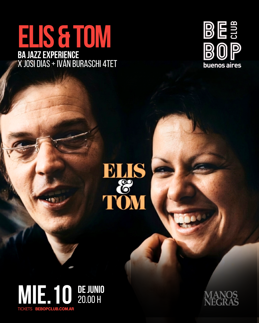 Elis & Tom | BA Jazz Experience x Josi Dias + Iván Buraschi 4tet | 10/06/2026