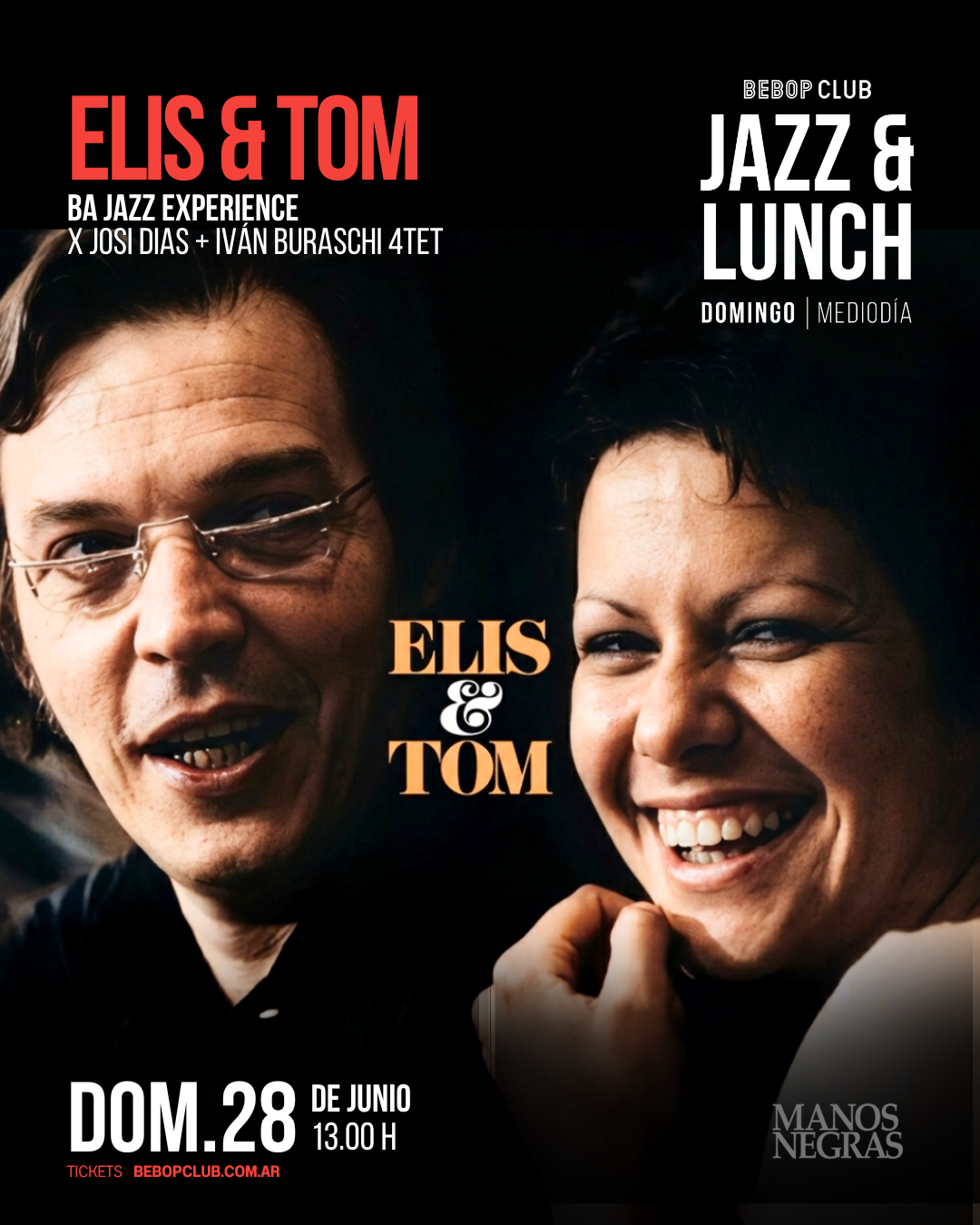 Elis & Tom | BA Jazz Experience x Josi Dias + Iván Buraschi | 28/06/2026