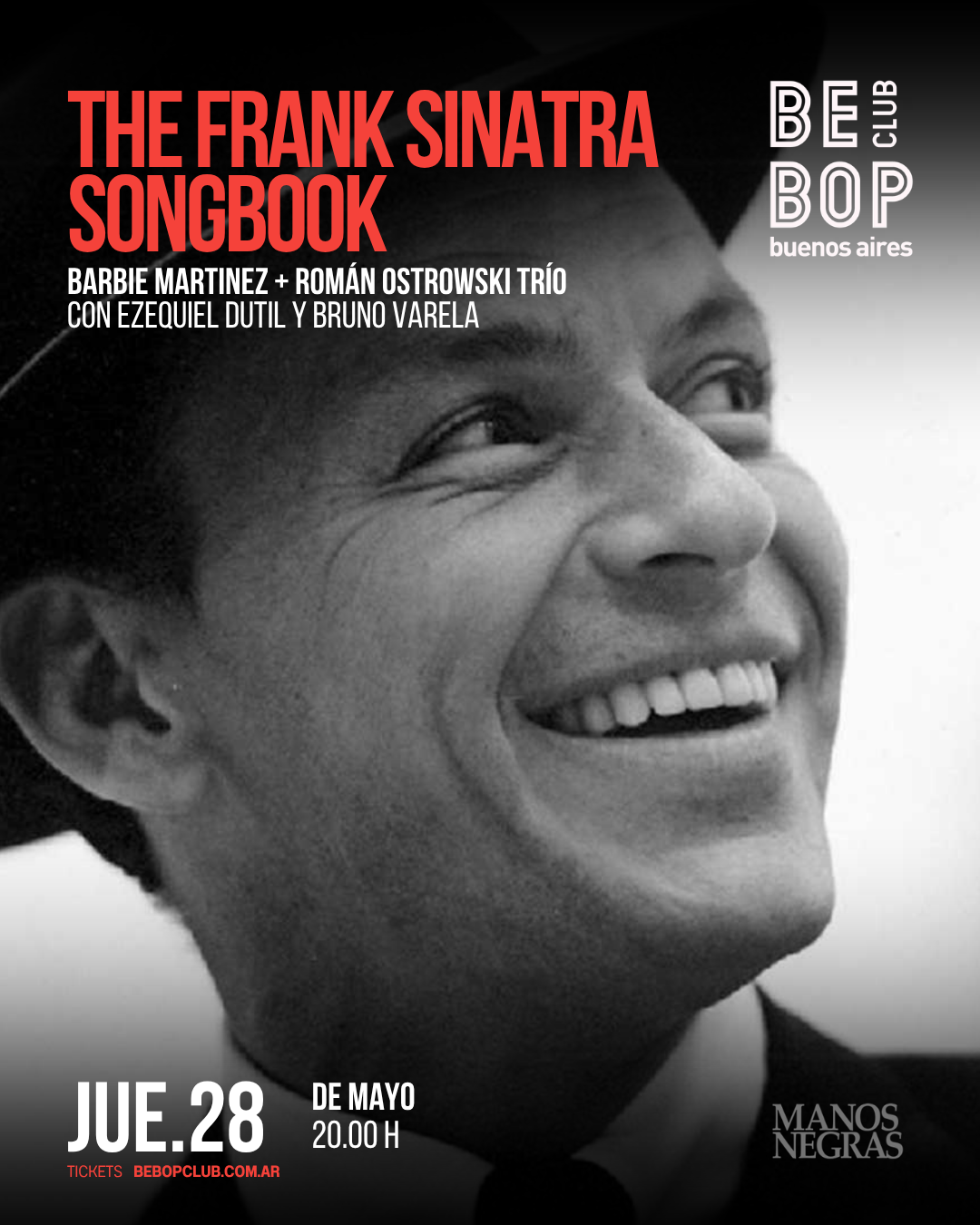 The Frank Sinatra Songbook | Barbie Martinez + Román Ostrowski Trío | con Ezequiel Dutil y Bruno Varela | 28/05/2026