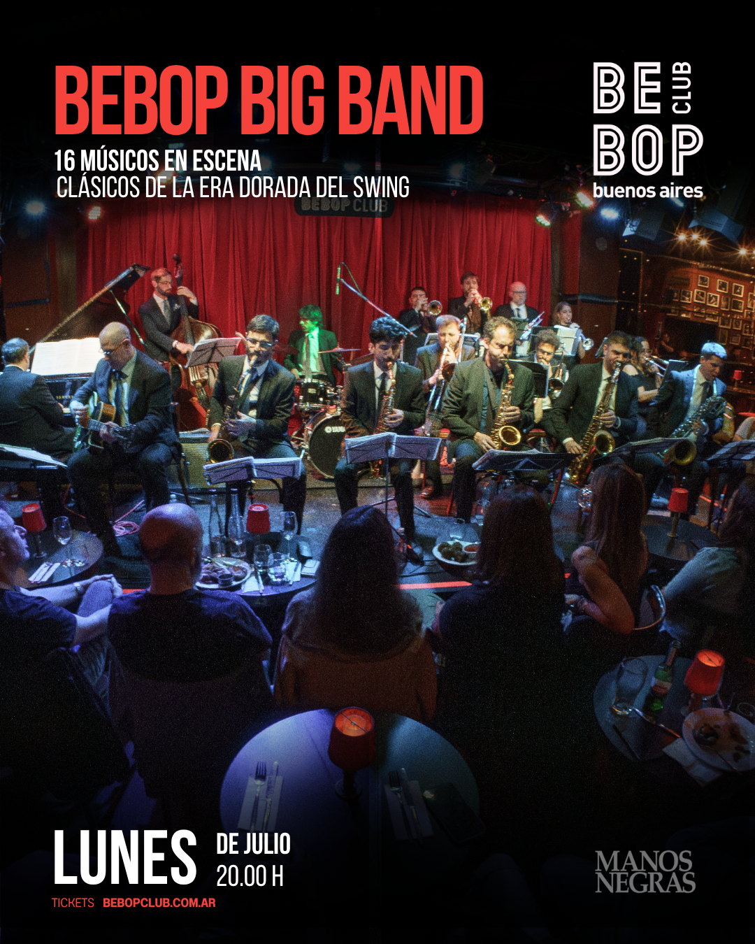 Bebop Big Band | 06, 13, 20 y 27 de Julio