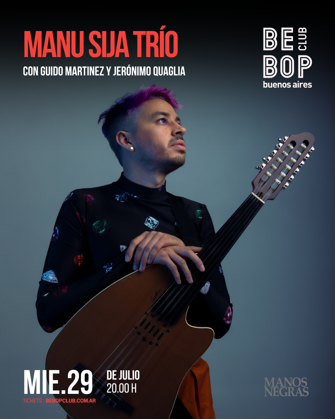 Manu Sija Trío | Con Guido Martinez y Jerónimo Quaglia | 29/07/2026