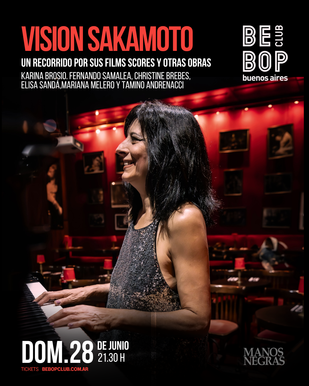 Vision Sakamoto | Un recorrido por sus films scores y otras obras | Karina Brosio. Fernando Samalea, Christine Brebes, Elisa Sandá,Mariana Melero y Tamino Andrenacci | 28/06/2026