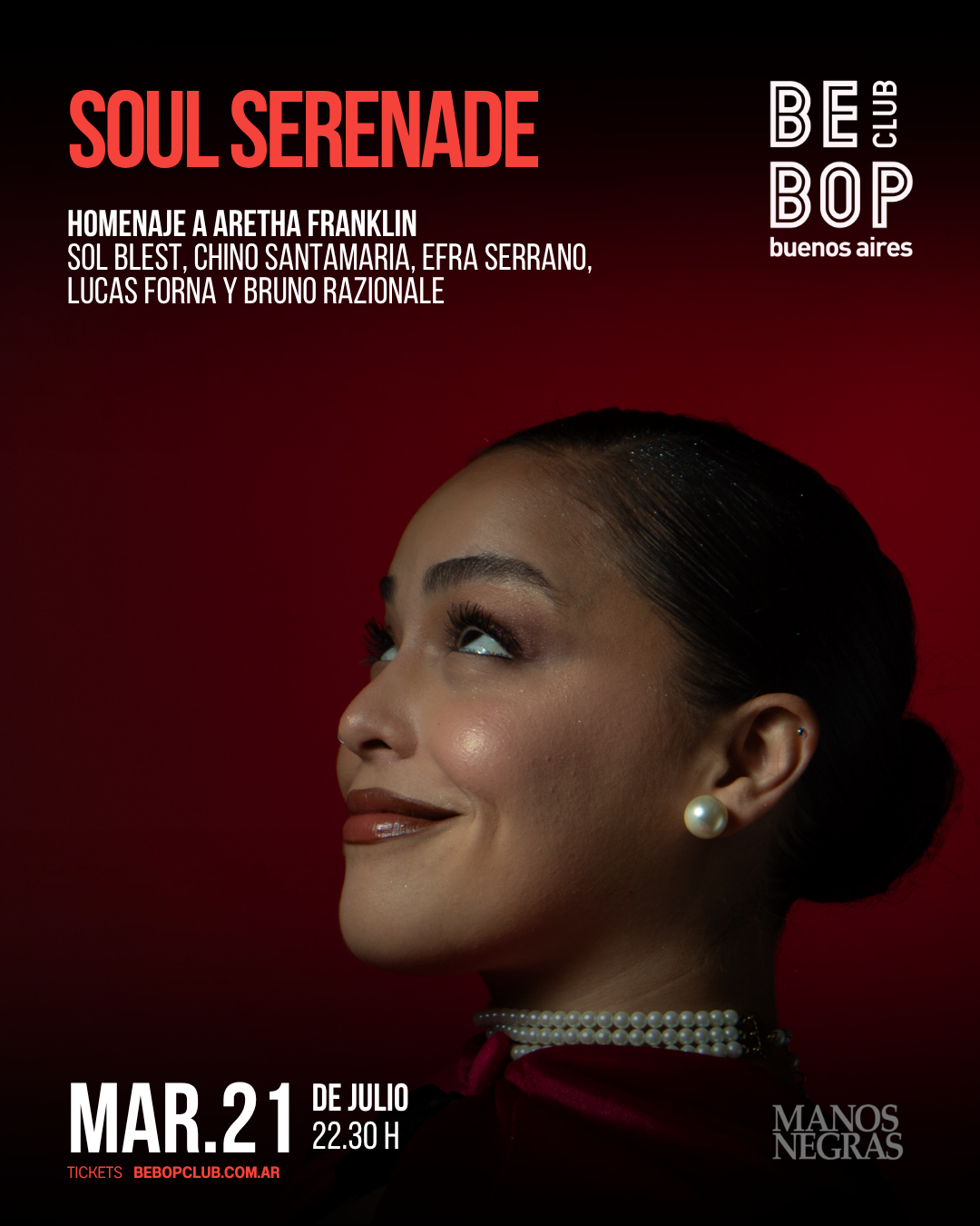 Soul Serenade | Homenaje a Aretha Franklin | Sol Blest, Chino Santamaria, Efra Serrano, Lucas Forna y Bruno Razionale | 21/07/2026