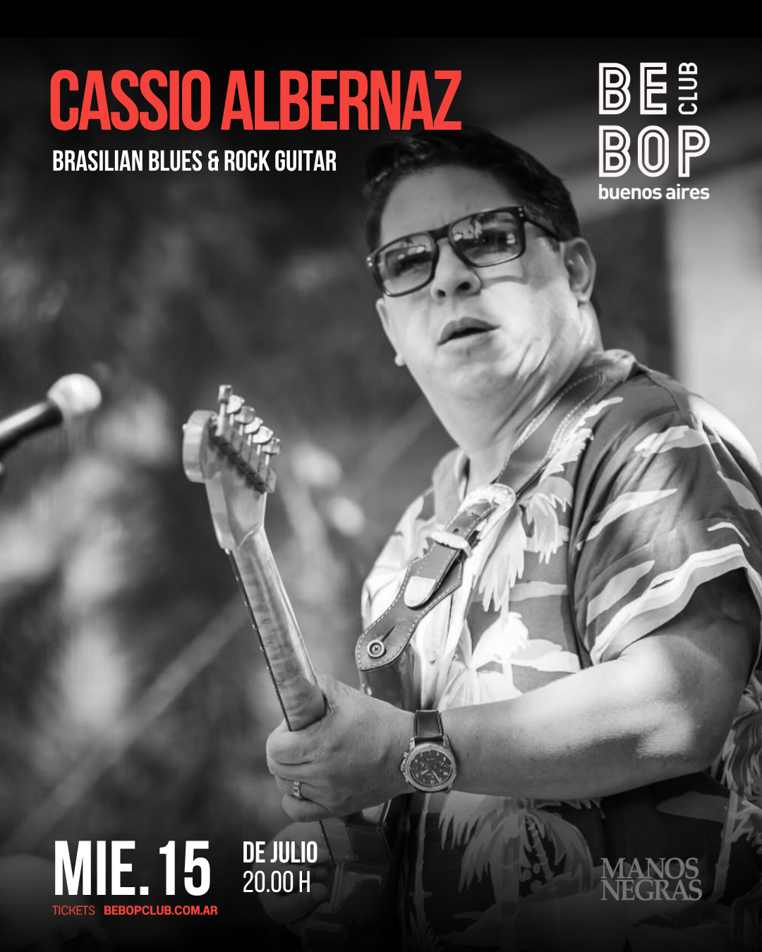Cassio Albernaz | Brasilian Blues & Rock Guitar | 15/07/2026