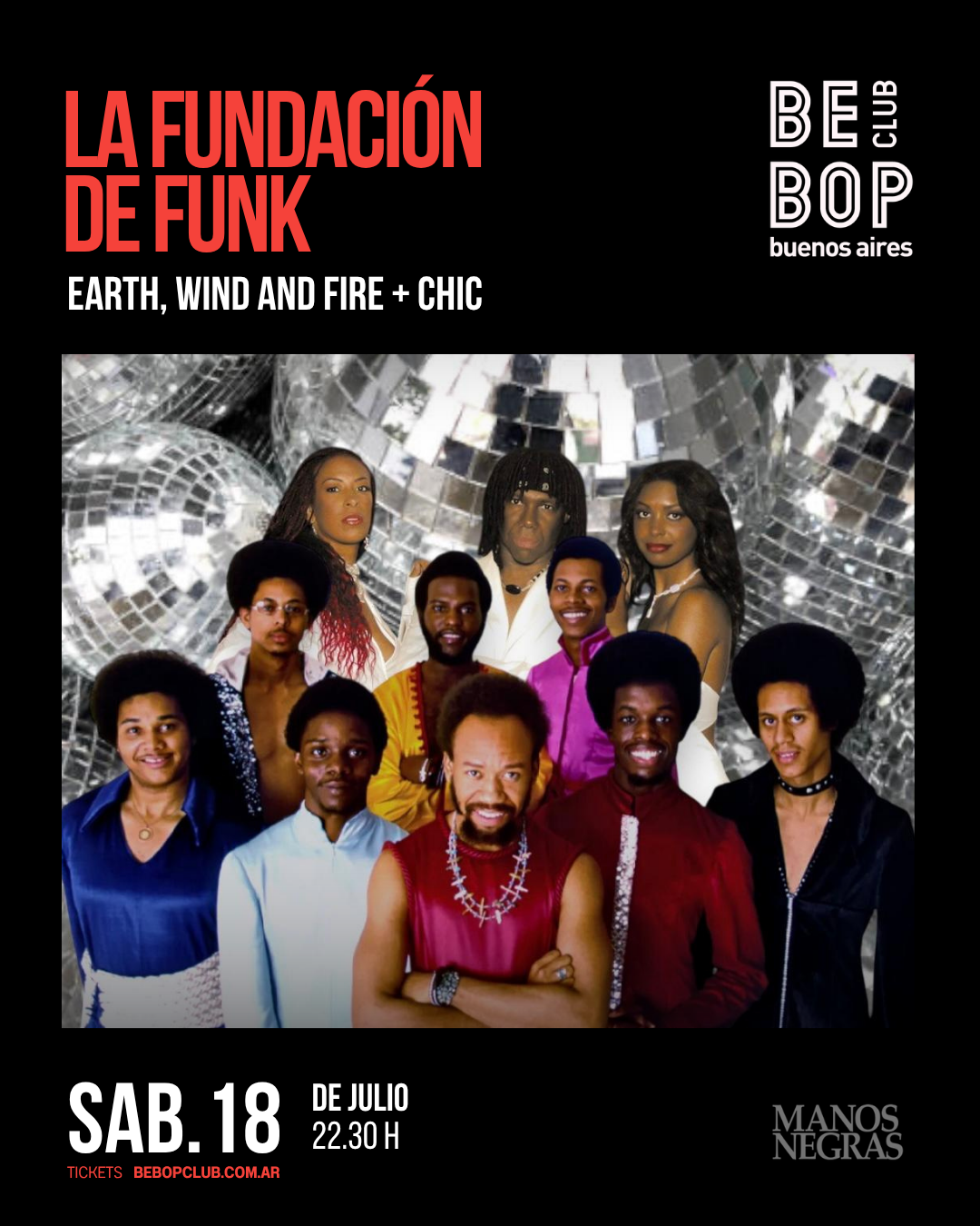 La Fundación de Funk | Earth, wind and fire + chic | 18/07/2026
